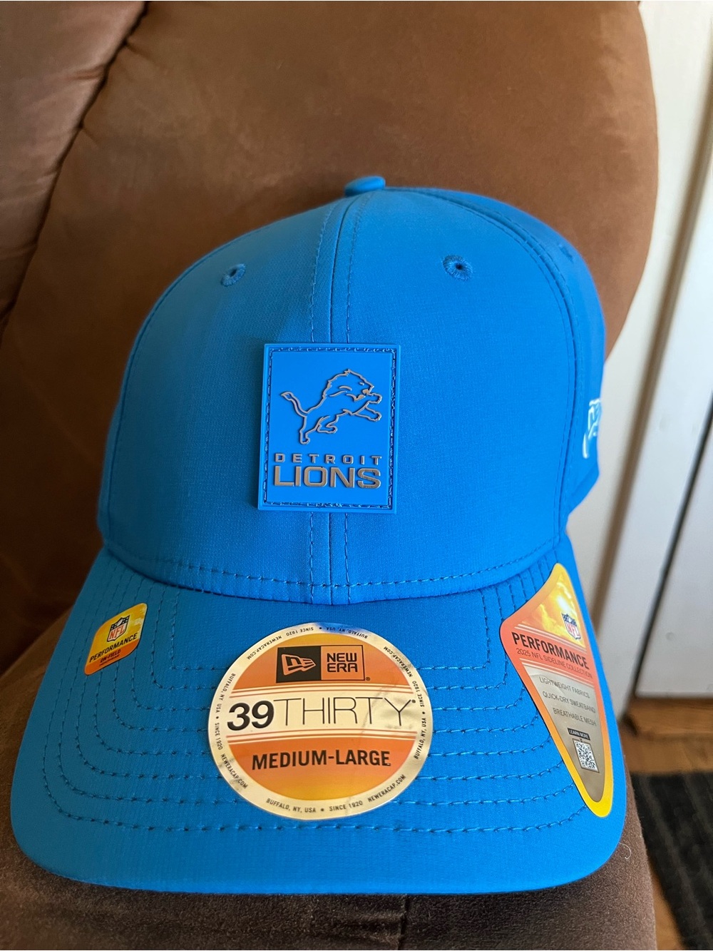 Detroit Lions New Era NFL sideline Flexfit hat ML